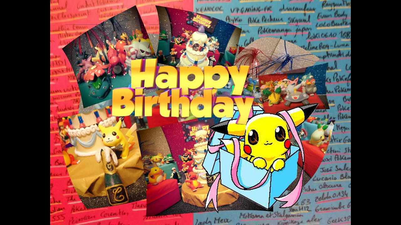 Carte bon anniversaire pokemon
