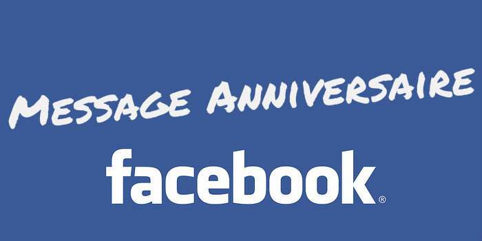 Message facebook anniversaire