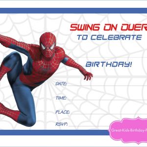 Texte invitation anniversaire spiderman