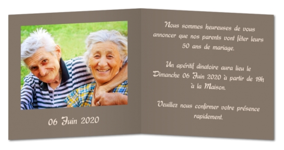 Invitation carte anniversaire 80 ans