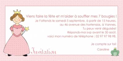 Message invitation carte anniversaire
