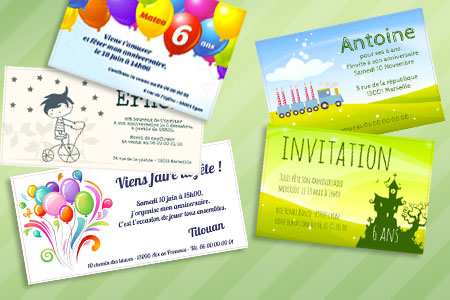 Créer carte d'invitation anniversaire gratuit