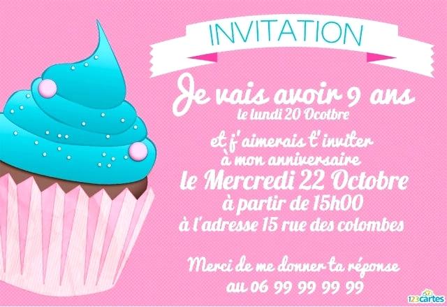 Texte invitation anniversaire 1 an fille gratuit