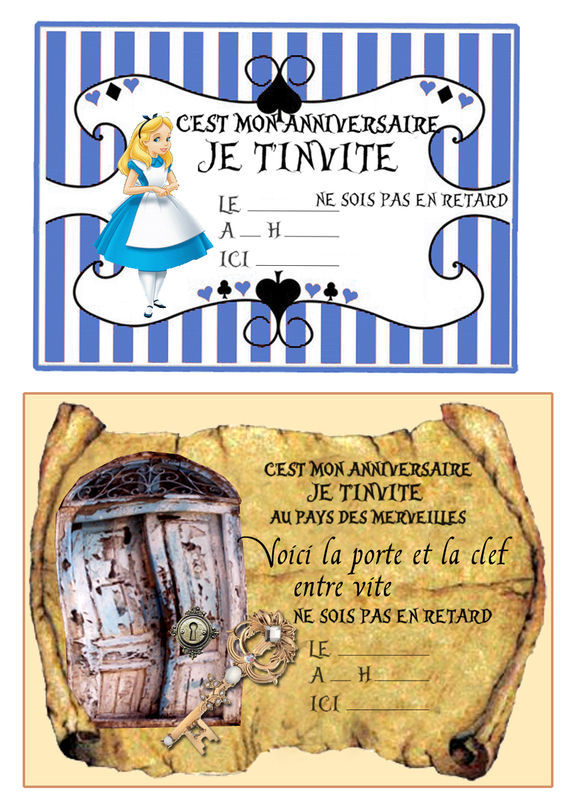 Carte invitation anniversaire fff