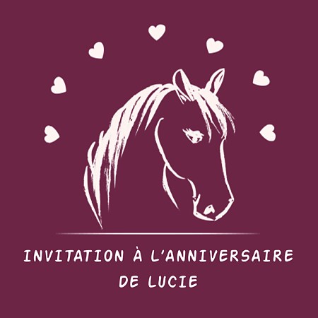 Texte invitation anniversaire poney