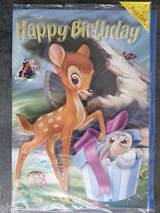 Carte anniversaire bambi
