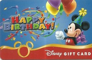 Carte joyeux anniversaire mickey