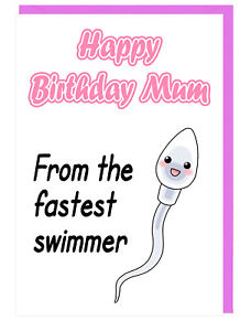 Carte anniversaire nageur