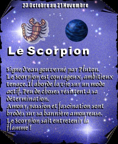 Texte anniversaire scorpion