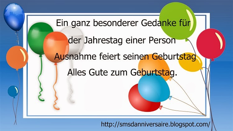 Carte anniversaire gratuite en allemand
