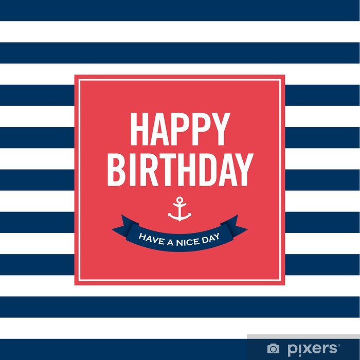 Carte anniversaire pour un marin