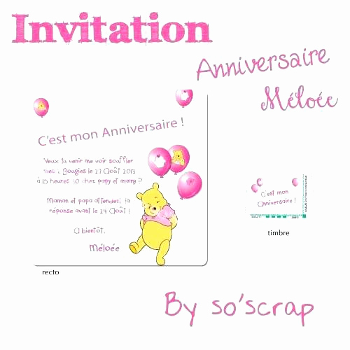 Texte invitation anniversaire un an