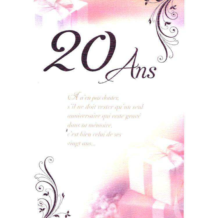 20 ans message anniversaire