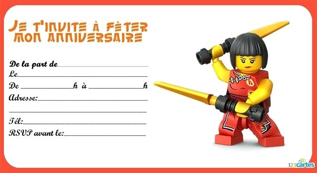 Carte anniversaire ninja go