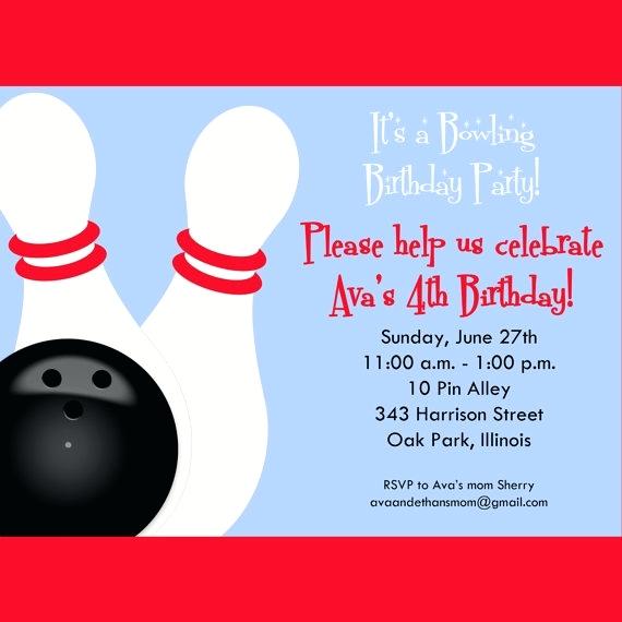 Texte invitation anniversaire au bowling