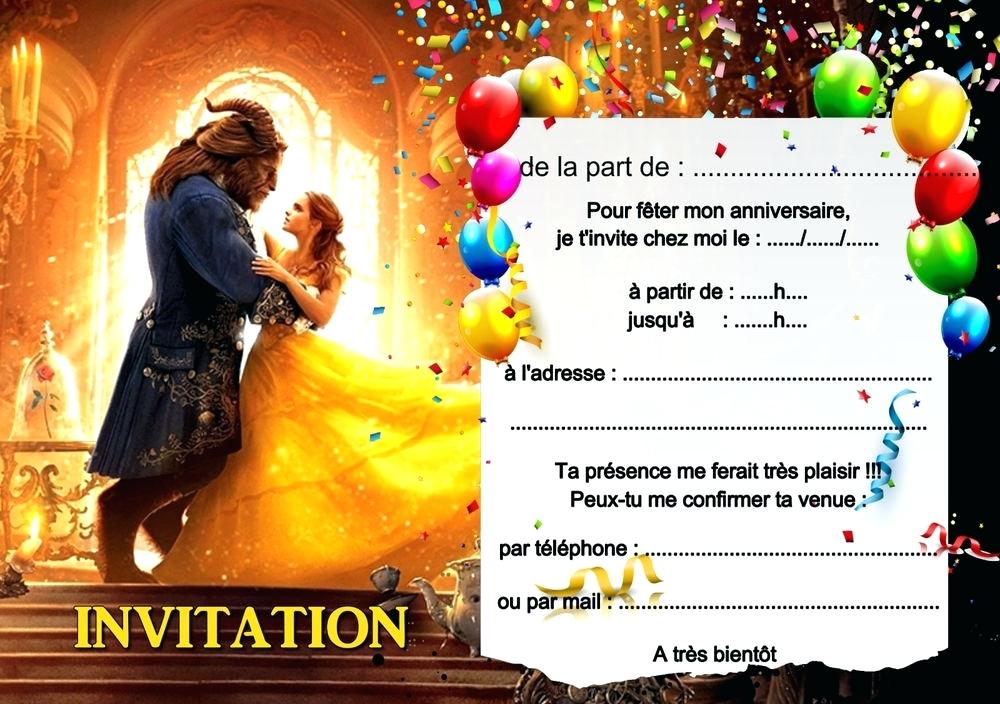 Belle carte invitation anniversaire