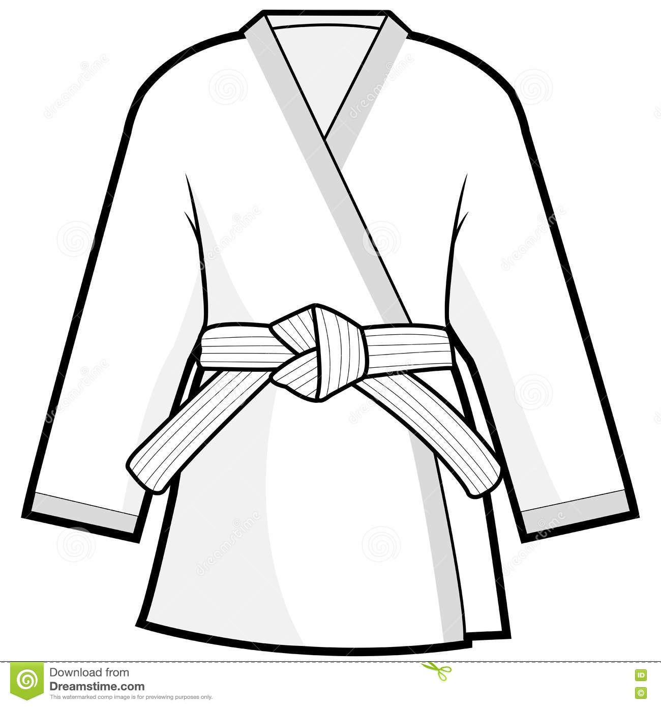 Carte anniversaire kimono judo